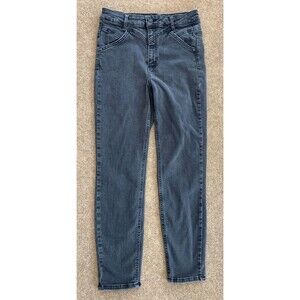 Free People We The Free Skinny Jeans Womens 30 High Rise Faded Black Denim